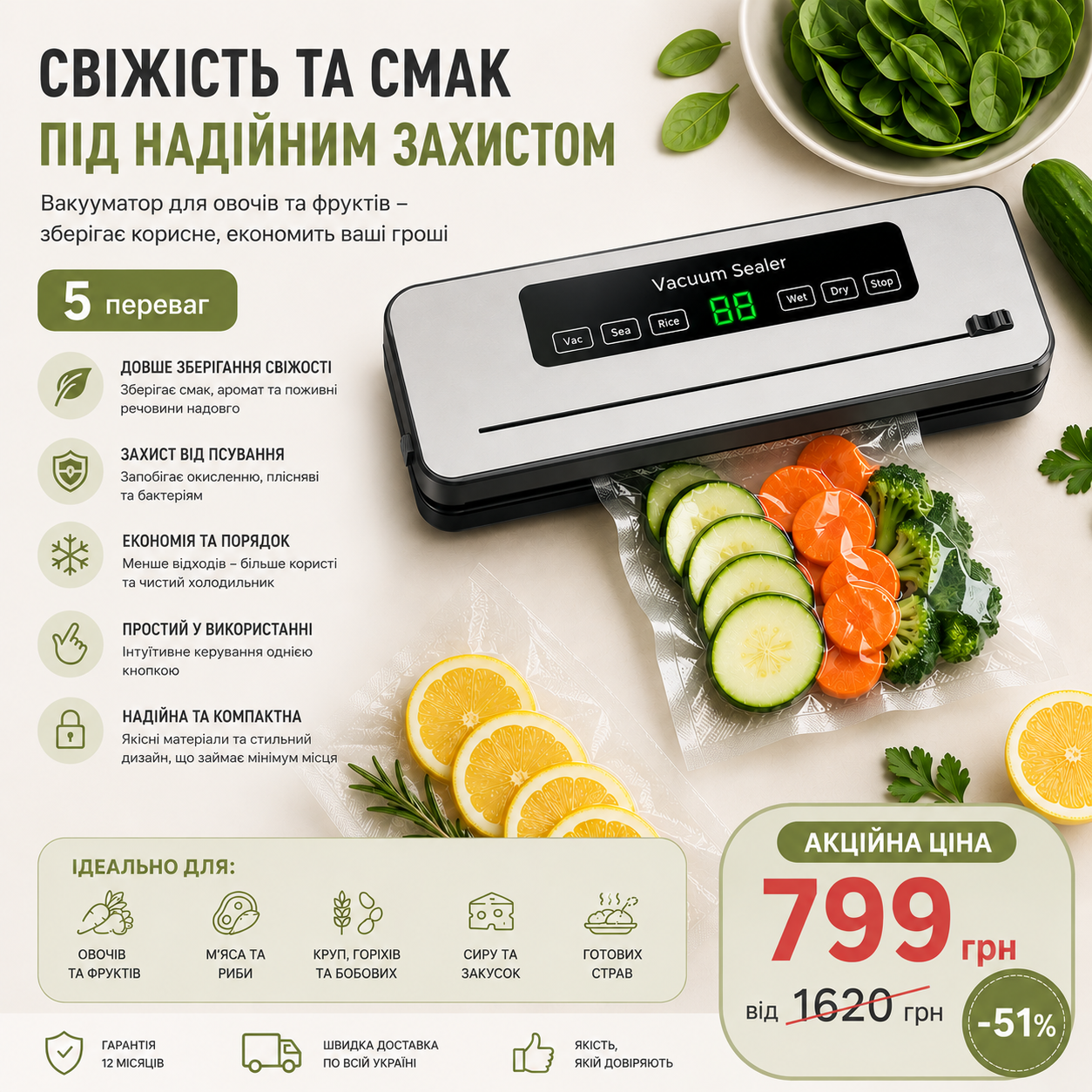 Вакуумний пакувальний